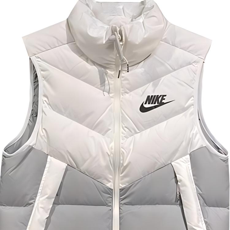 Nike Patchwork Contrast Color Casual Vest Men Tops White DV0757-100