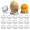 3Pcs Acrylic Display Stand Clear Ring Baseball Stands Plastic Round Stand For Golf Ball Baseball Tennis Ball Spheres Collections