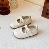 Girls' Leather Shoes 2025 Spring and Autumn New Children's Shoes Little Girl Princess Shoes Soft-soled Doudou Shoes Baby Single Shoes Trend