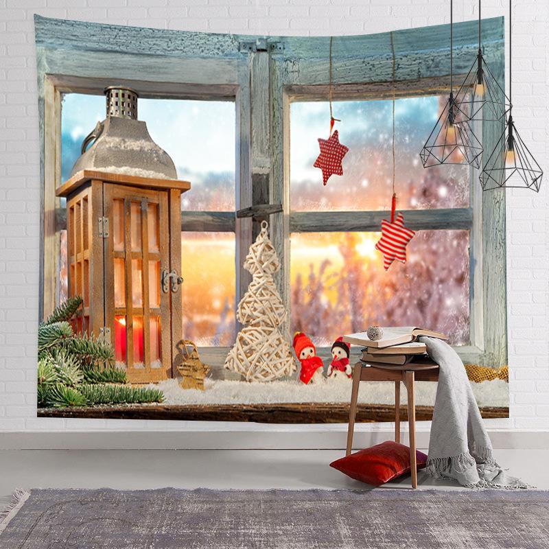 Christmas Tapestry Room Decor Fabric Backdrop Wall Hanging for Bedroom Popular Online Direct Machine Washable Polyester Modern