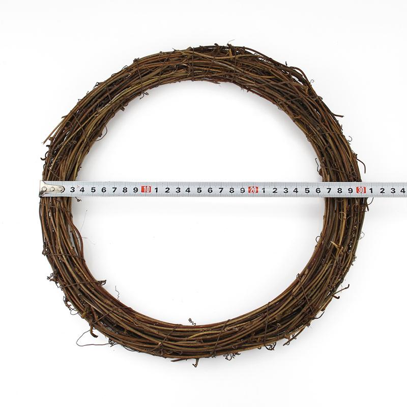 DIY Frohe Weihnachten Dekorationen Für Zuhause Natur Rattan Kranz Girlande Baum Basteln Weihnachtsdeko Zubehör Frühling Hochzeit Neujahr