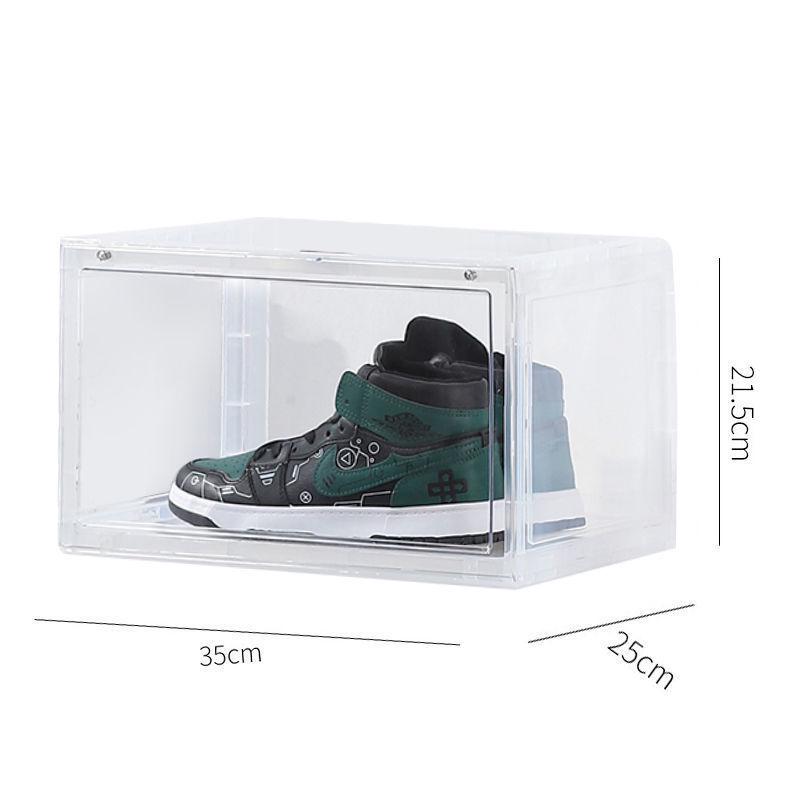 Magnetic Clear Hard Plastic Drawer Shoe Box - Space-Saving Thickened Shoe Storage Rack