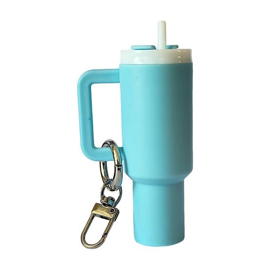 Přívěšek na klíče na mini skleničku Kompaktní design Odnímatelný mini kelímek na vodu Přívěsek na klíče Držák na rtěnku Přívěsek na klíče Taška na klíče Klíče Do peněženky