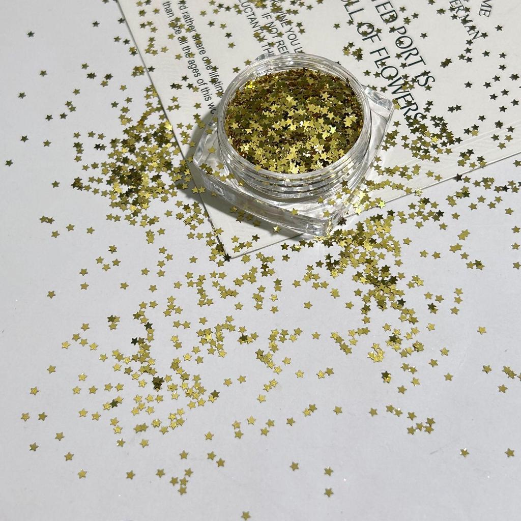1mm Iridescent Star Nail Art Sequins - DIY Decorations