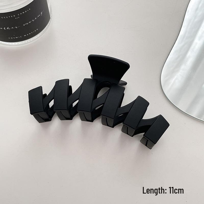 Women's Black Large Shark Claw Hair Clip for Advanced Style