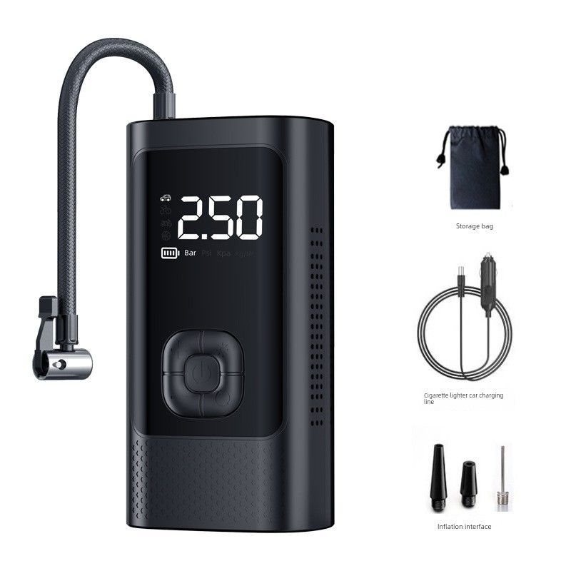 

Vehicle Air Pump Wireless Portable Car Digital Display Tire Pump High Power Tire Air Pump Digital Display Model with Cable
