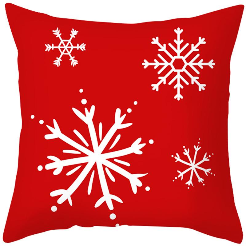Christmas Series Patterns Throw Pillow Cover With Short Plush Print For Living Room Sofa Decoration Cushion Cover Pillow Covers