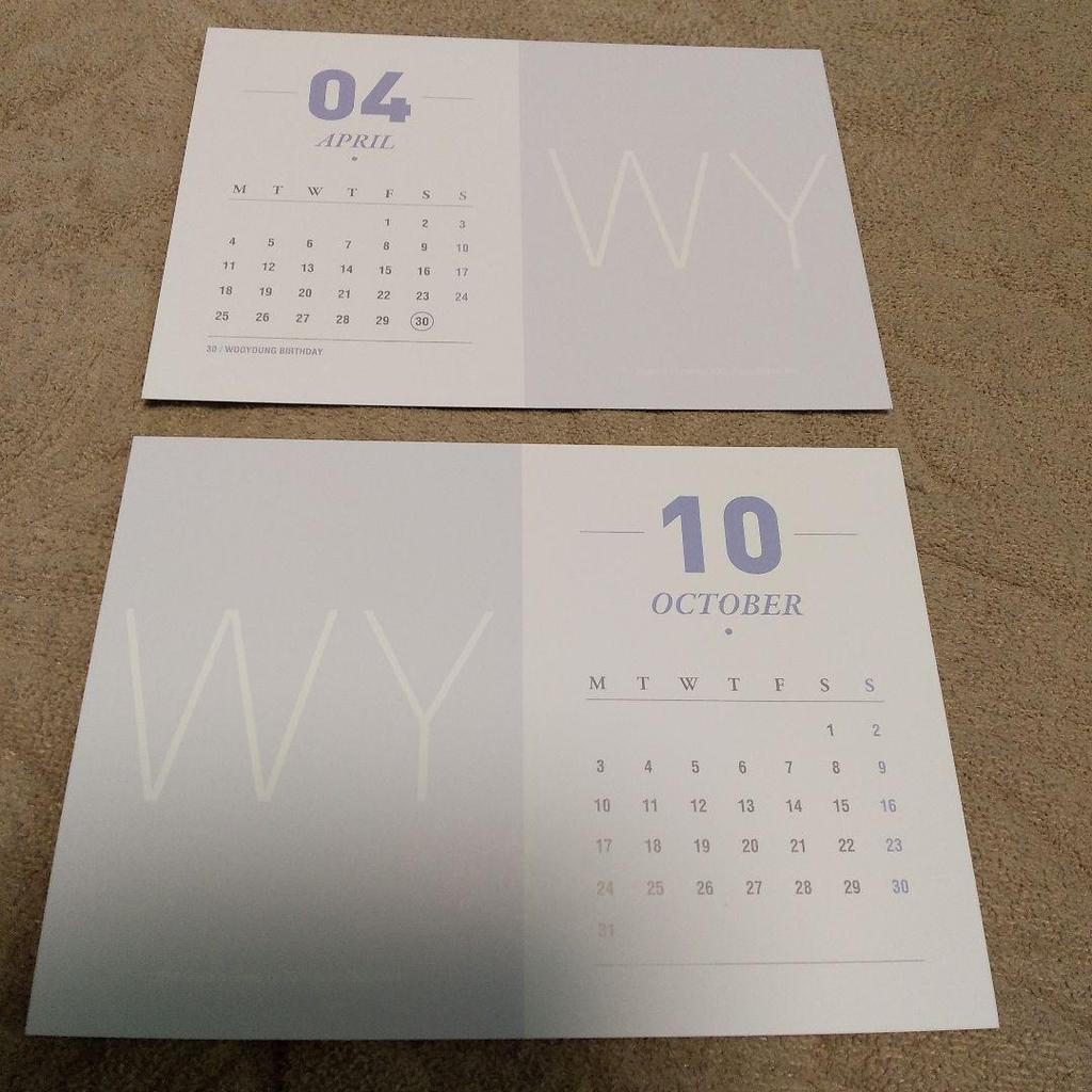 [USED] 2PM Wooyoung Official Card 17-Piece Set WOOYOUNG Wooyoung