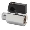 Super Short Mini Brass Ball Valve, 1/8" - 1/2" Thickened Male & Female Valve Switch
