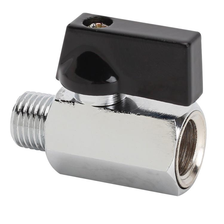 Super Short Mini Brass Ball Valve, 1/8" - 1/2" Thickened Male & Female Valve Switch