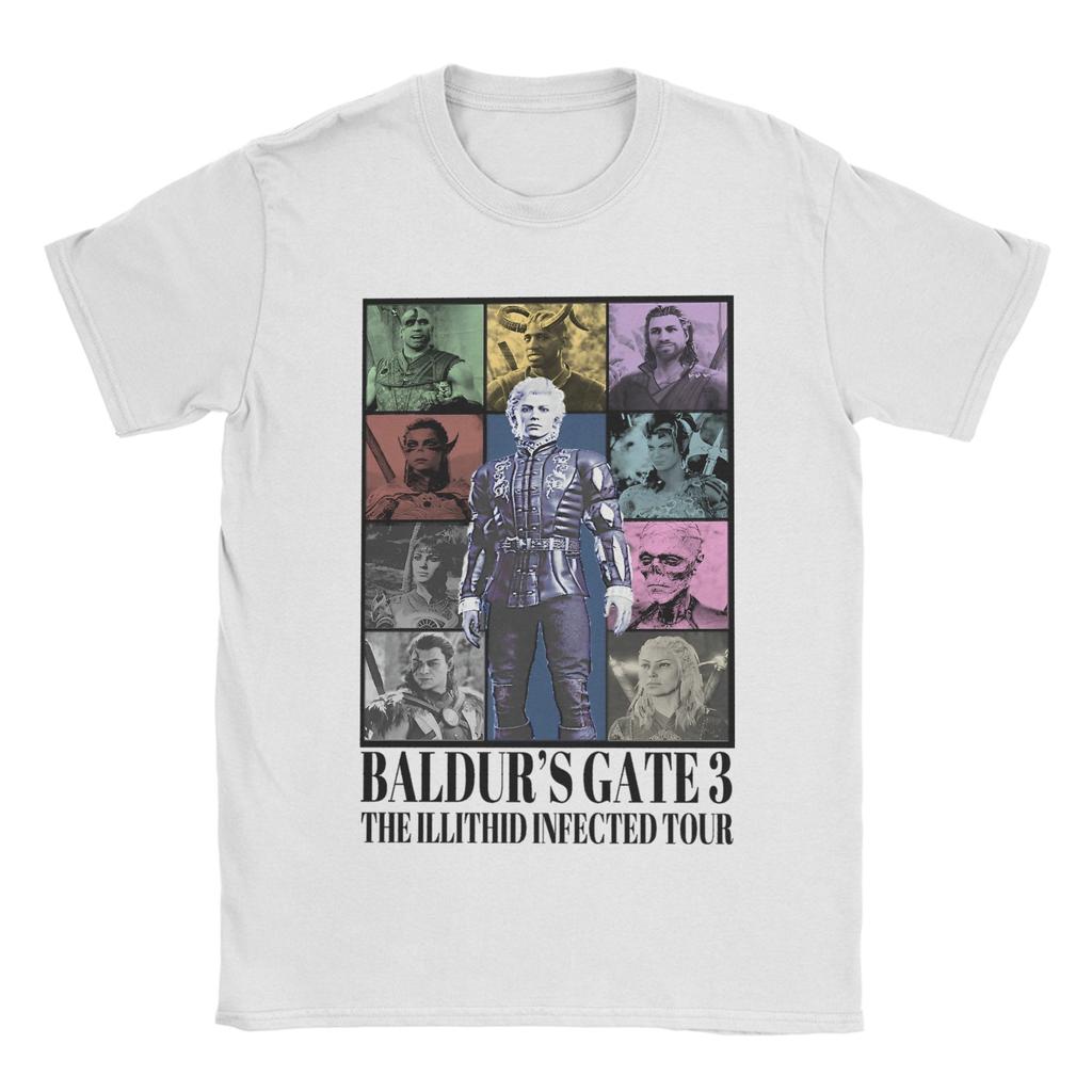 Astarion Baldurs Gate 3 T Shirt Men's Cotton Humorous T-Shirts Crew Neck Tees Short Sleeve Clothes Plus Size