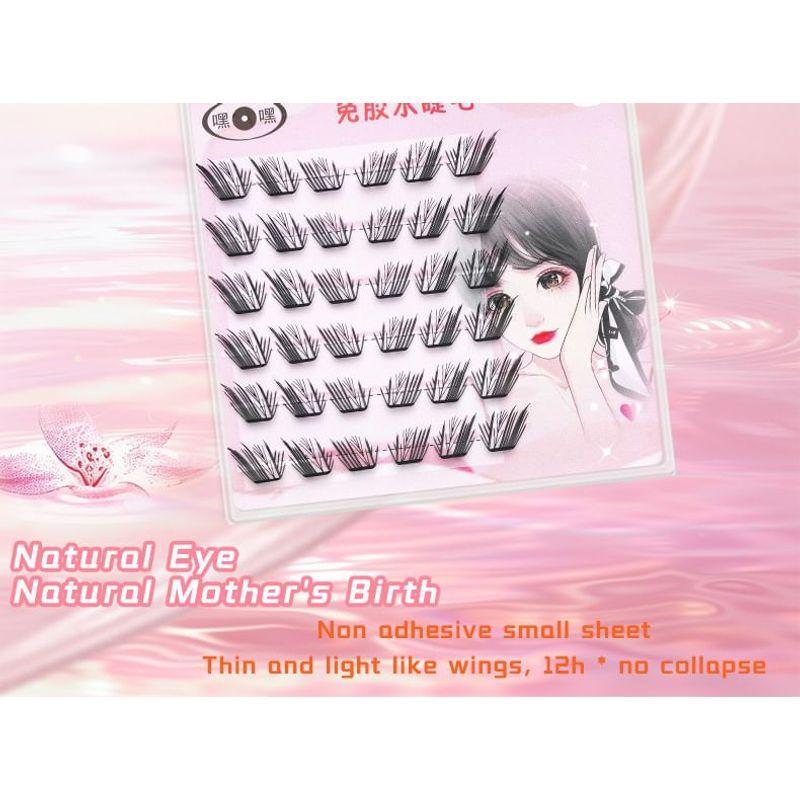 Lactacia - Natural Fox Eye Cluster False Eyelashes