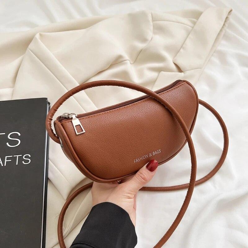 

Женская сумка на одно плечо из искусственной кожи, модная мини-сумка под мышками, простая сумка через плечо