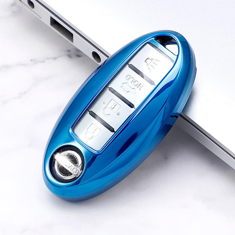 "Nissan & Infiniti TPU Key Case: Compatible with Sylphy, Teana, Qashqai, X-Trail, Tuda Models."