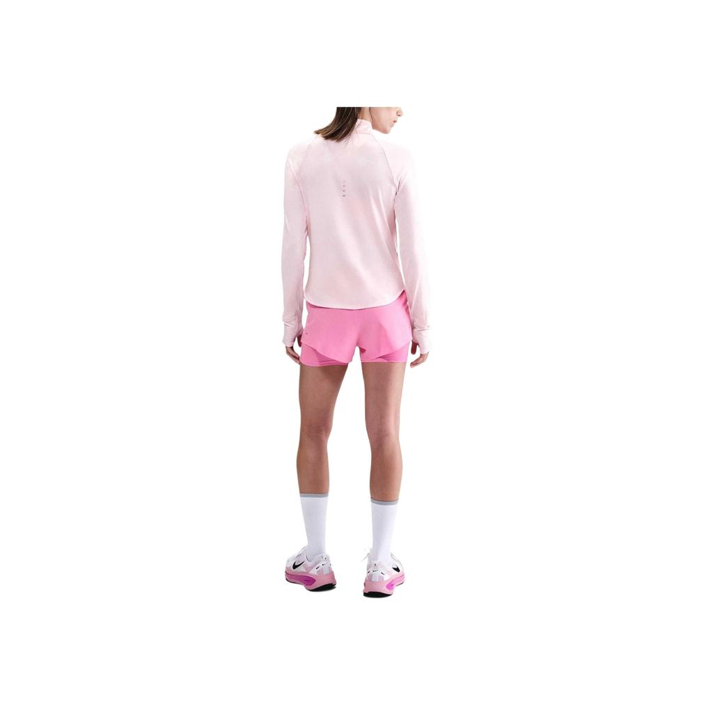 Nike Dri-Fit Swift Mid-Rise Two-In-One Comfortable Solid Color Running Shorts Women Shorts HJ5376-675