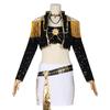 Demon Hunter Girls K-Pop Wave Rumizzoi Mira Black Gold Costume - Anime Movie Performance Style