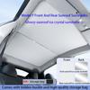 Sun Shades For Tesla Model 3+ Highland 2024 Y 2021-2023 Ice Cloth Buckle Sun Pare Glass Front Rear Sunroof Skylight Accessory