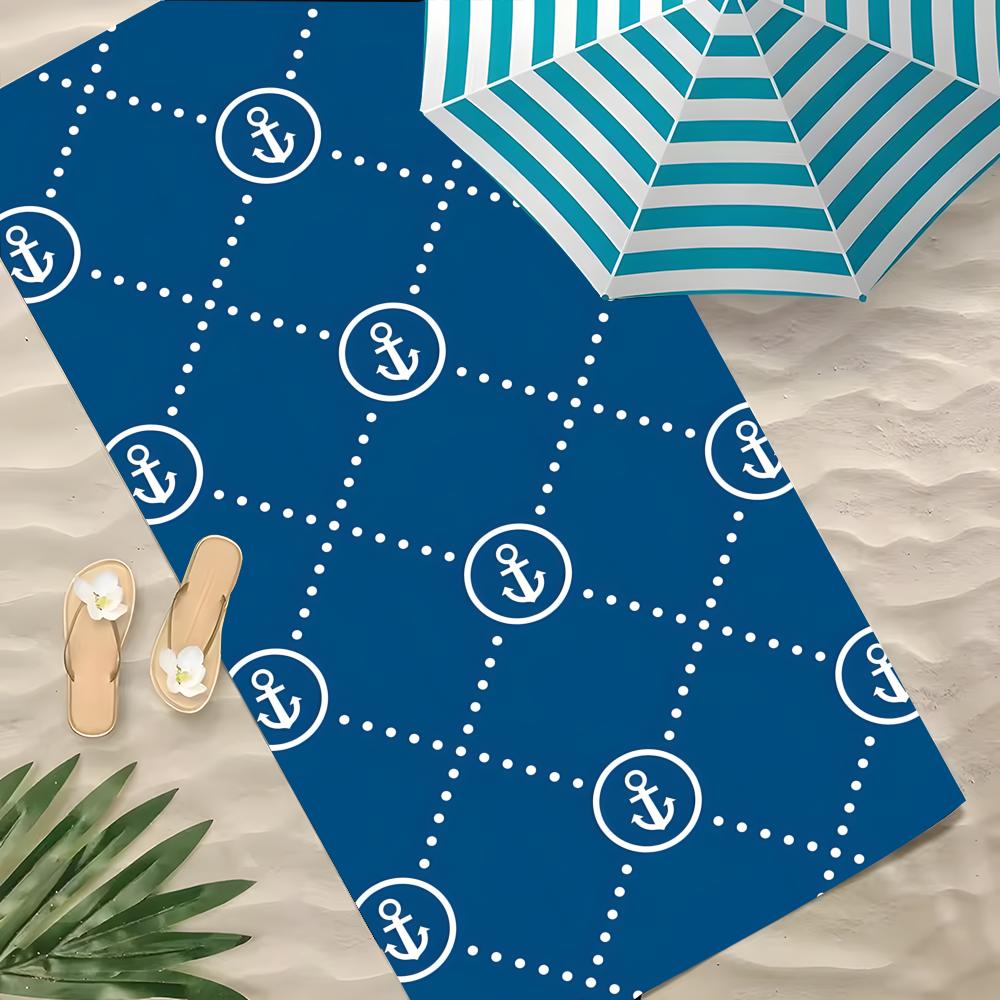 A-Anchor Towel Towel Beach Towel Oversized Quick Dry Towel Absorbent Soft Swim BeachTowels for Men Women
