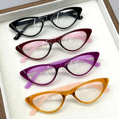 Anti Blue Light Butterfly Frame Ultra Light Reading Glasses European And American Fashionable Cat Eye Frame Presbyopia Glasses