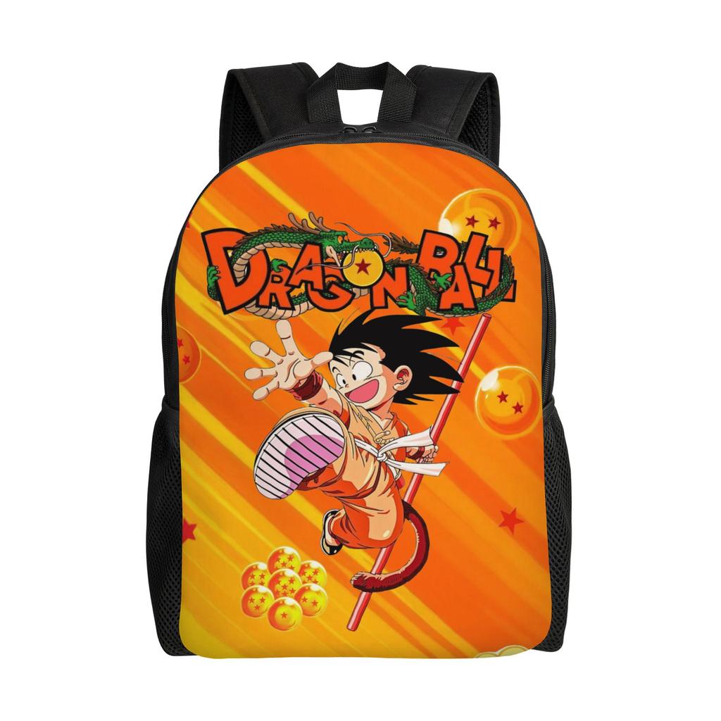 Dragon Ball Z Cartoon Rucksack für Männer Frauen Mode Schüler Tagesrucksack DBZ Goku Laptop Computer Umhängetasche Leicht