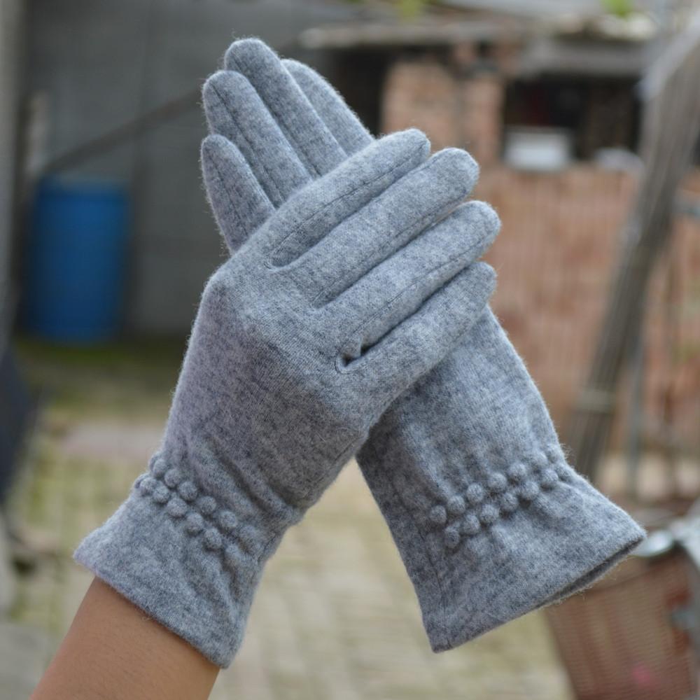 Wełniane, kaszmirowe, damskie, ciepłe, dotykowe, zimowe, codzienne rękawiczki