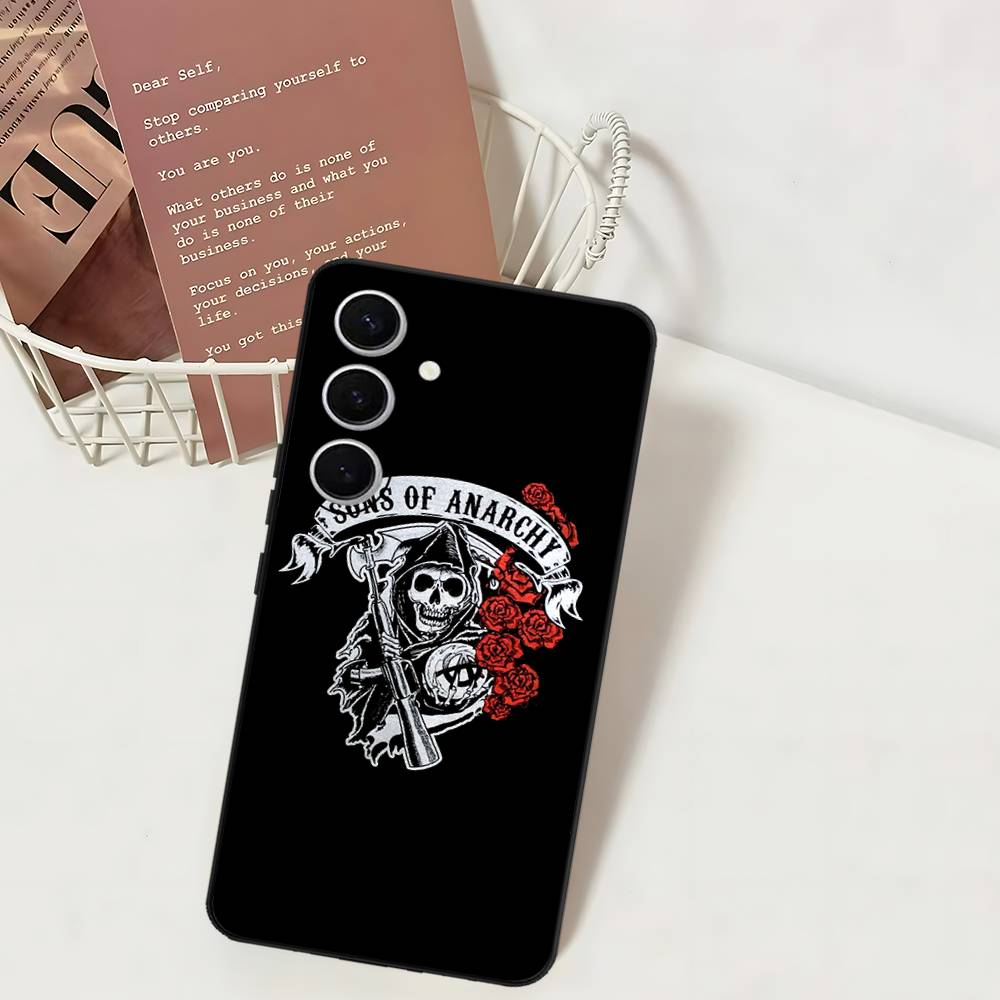 Crime Sons Of Anarchy TV Phone Case For Samsung S 24 Fe 25 Ultra Plus 20 Lite 21 30 22 23 24 22 Ultra 5G Fundas