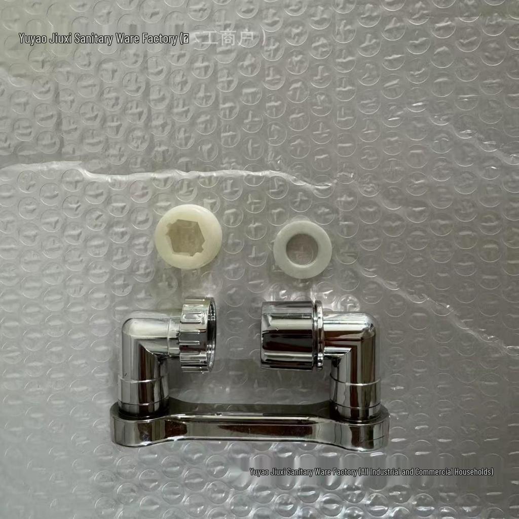 Full Copper Rotating Bathroom Faucet with Splash-Proof Nozzle