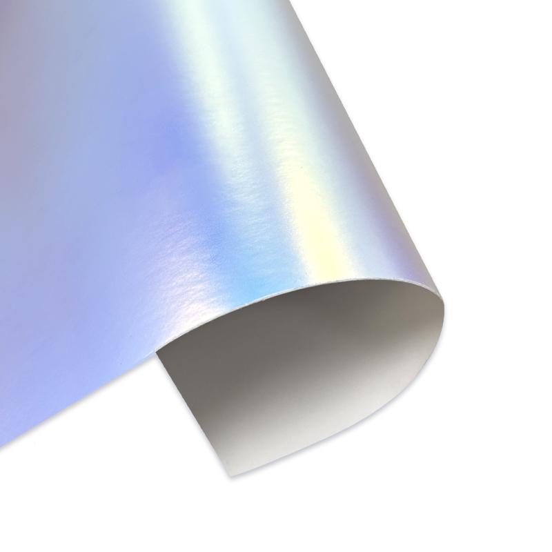 12-Inch X 164-Foot Matte Rainbow PVC Self-Adhesive Vinyl Roll Holographic Permanent Decorative Stickers Cutters for Decor