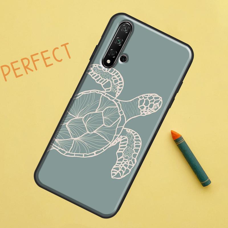Sea Turtle For Huawei Nova 10 9 SE 11 Pro 12i 11i 8i Y60 Y70 Y90 Y61 Y91 Y72 Y73 P20 P40 P30 Lite Case