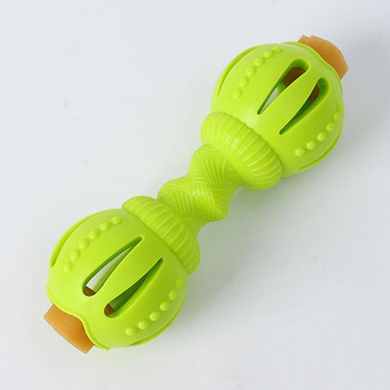 Brinquedo de dentição para animais de estimação, design de haltere resistente a mordidas, alivia o tédio, brinquedo interativo indestrutível para mastigar animais de estimação