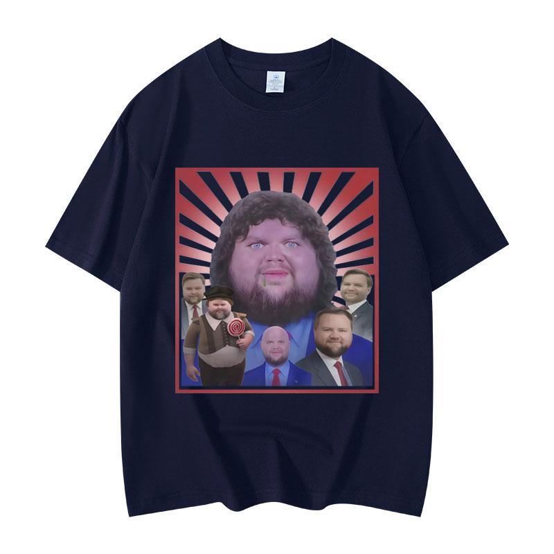 JD Vance Funny Meme Graphic T Shirts Men Women Clothing Fashion Y2k Oversized T-shirt Summer Casual Loose Short Sleeve T-shirts