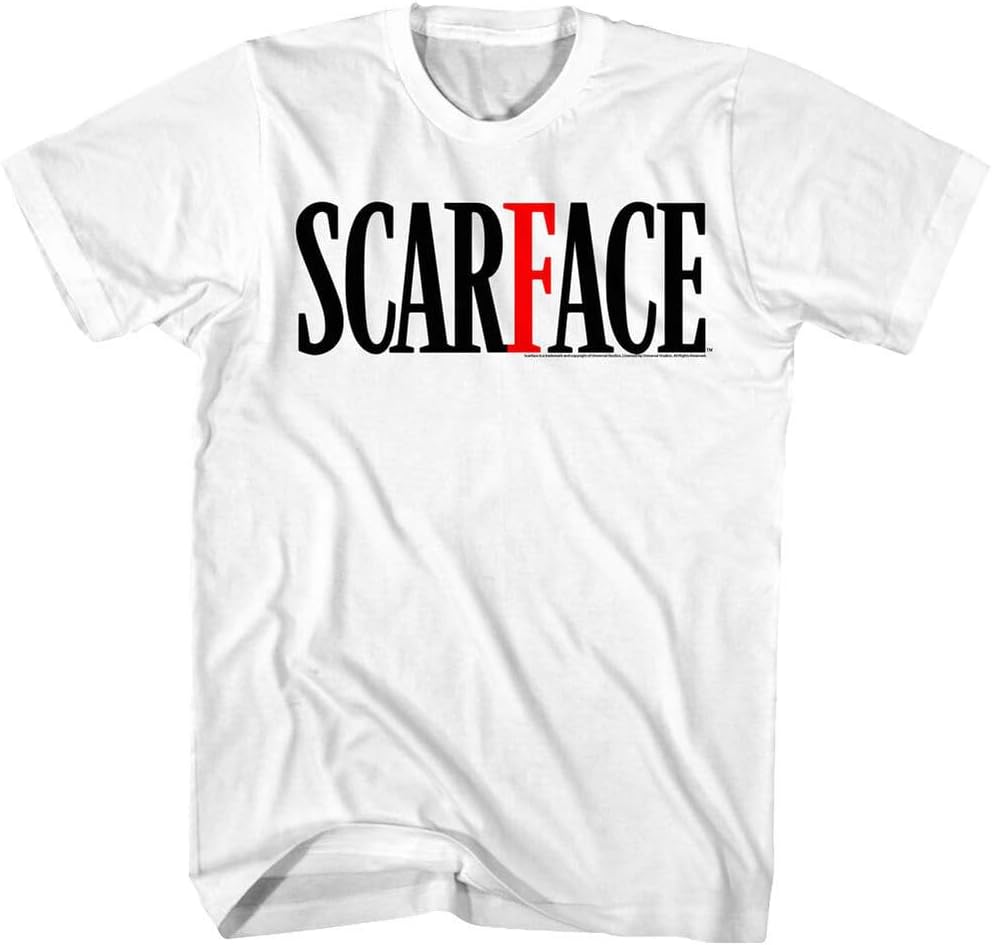 Movie Logo Men s T Shirt Movie Villain Al Pacino Cuban Top XS