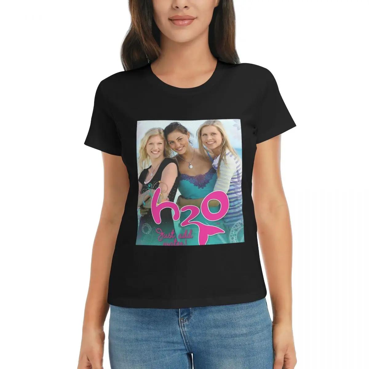 

Women TShirt H20 Just Add Water Summer Short Sleeve Tees Round Neck Cotton T Shirts Clothes Tops Streetwear 4XL
