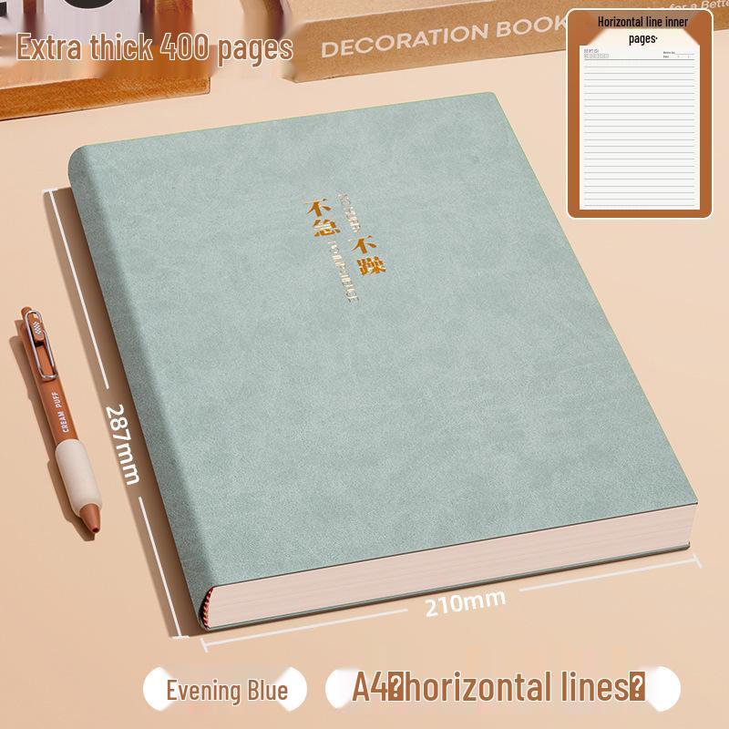 Extra Thick A4 Notebook for Students - Large, Simple Design for High School & University