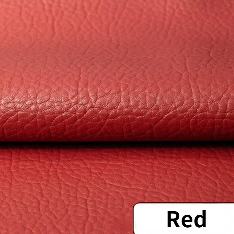 1Pc 100*140cm Litchi PU Leatherette Faux Leather Fabric Synthetic For Sewing Bow Bag Brooches Sofa Car DIY Hademade Material