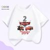 Kinder-Autos-Thema McQueen Bucktooth T-Shirt - Cartoon-Print Baumwolle Kurzarm für Jungen & Mädchen