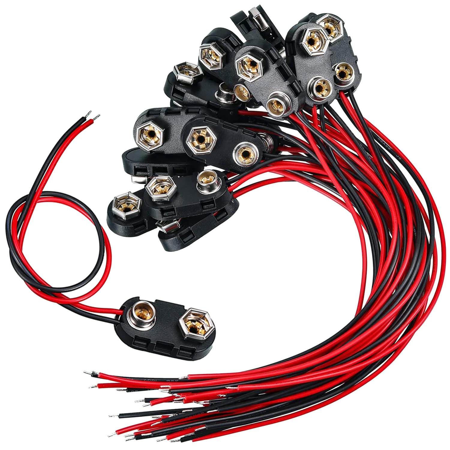 

GTIWUNG 20pcs 9V Snap 9V Clip Snap Vertical