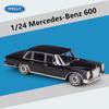 Welly 1/24 Mercedes Benz 600 Alloy Classic Car Model Diecasts Metal Vehicles Car Model Simulation Collection Childrens Toys Gift