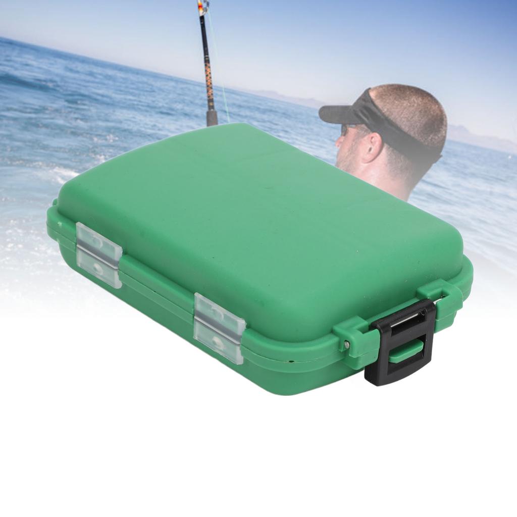 2 Stück Angler-Köderbox Wasserdicht Große Kapazität Kunststoff Tragbar Angelköder Haken Aufbewahrungsbox Behälter für Outdoor-Camping Angeln