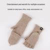 Knitted Flip-Top Half-Finger Gloves