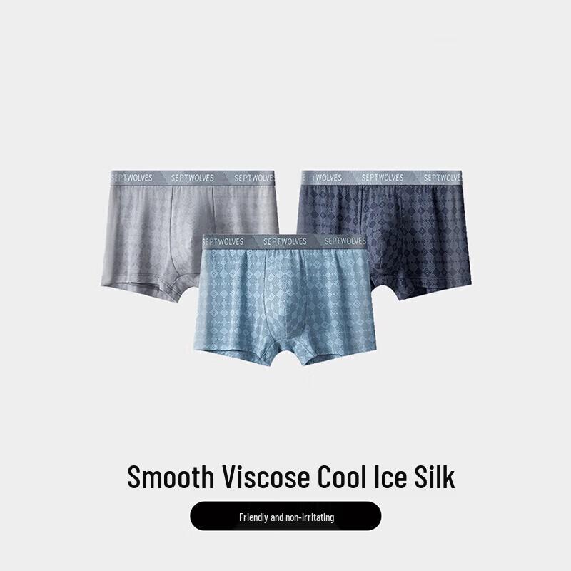 

Septwolves Men s Ice Silk Breathable Boxer Briefs 3-Pack 3XL