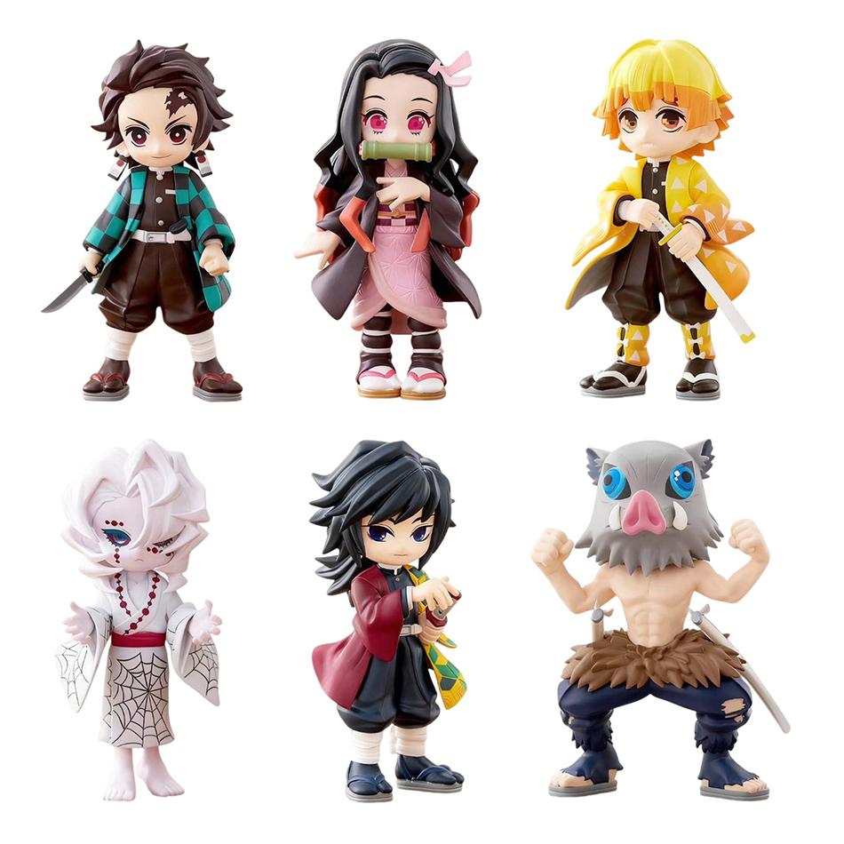 Demon Slayer Tanjiro Kamado Nezuko anime çizgi film figürü kör kutu yaratıcı kişiselleştirilmiş heykel model süs eşyası sürpriz hediye kutusu