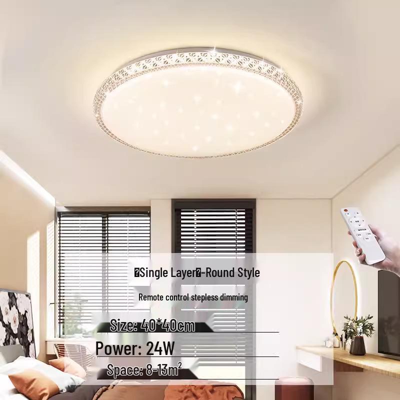 

Сверхъяркий светодиодный потолочный светильник - Современное освещение для спальни и гостиной Single Layer Crystal Diamond