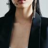 MO&Co. NOIR Collection Long Wool Suit Vest