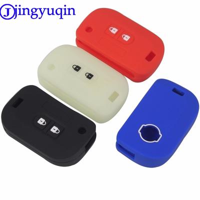 Jingyuqin 2 Tasten Fernbedienung Klappschlüssel Silikonhülle Etui Schlüsselanhänger Für Nissan Qashqai Micra Navara Almera