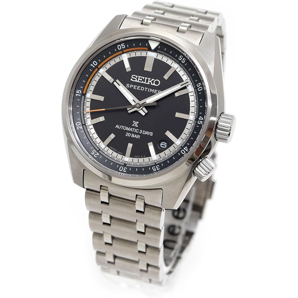 

Seiko Prospex Speedtimer Mechanical Automatic Watch Men s 200m Water Resistant Stainless Steel Black Dial