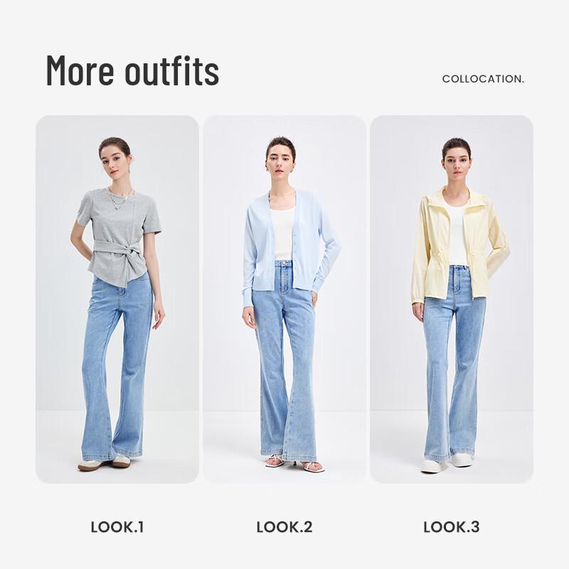 Navigare Women's Vintage Flare Denim Jeans