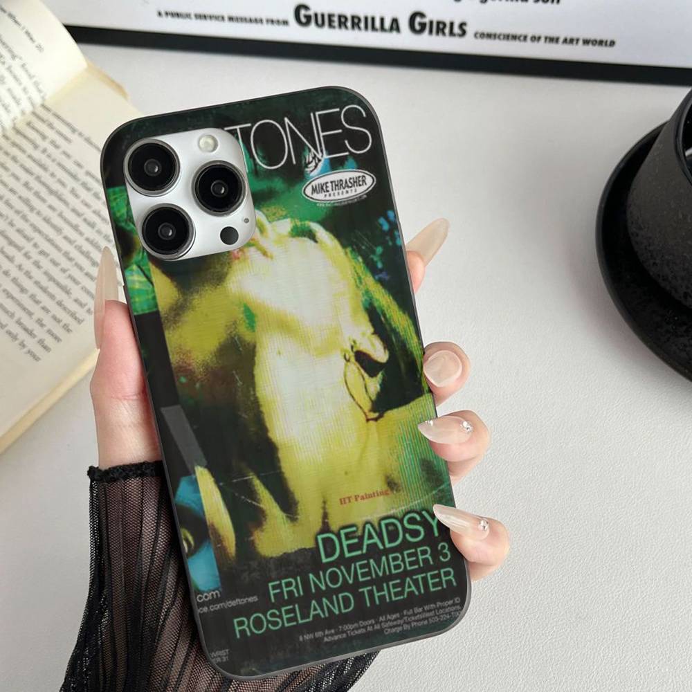 

Alternative Metal Band Deftones Phone Case For IPhone 17 16 15 14 13 12 11 Pro Max Plus Corrugated Bumper Back Cover Shell iPhone 13pro max