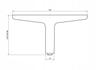 Furniture Leg Foot for Bed or Sofa, Gold Loft Style H150, Durable Sl013