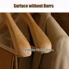 4cm Wide Shoulder Wooden Hanger,Cinnamomum Wood Clothes Rack with Velvet Crossbar,Suit Hangers with Non-Lacquer Smooth Surface
